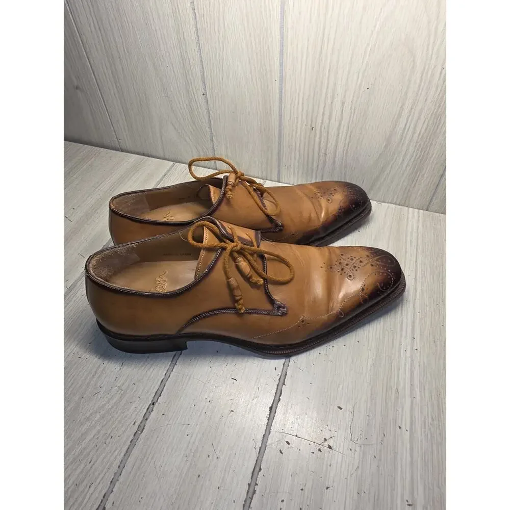 Mezlan Soprano Mens Oxford Dress Shoe Brown 9.5 M Workwear Professional Read